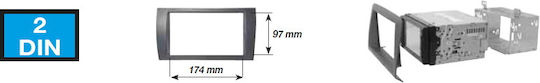 Phonocar DIN Fascia Panels 2 Din for Alfa Romeo Giulietta 2014