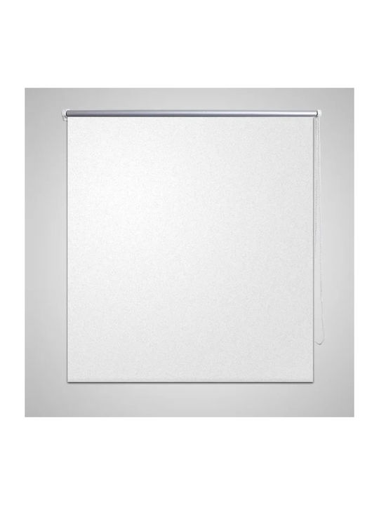 vidaXL Roller Blind Total Blackout White Type "P"140xH230cm 240168