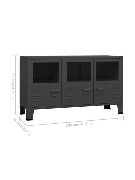 Γκρι 105x35x62cm