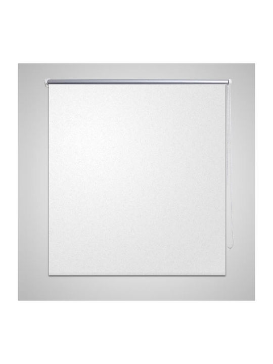 vidaXL Roller Blind Total Blackout White Type "P"160xH230cm 240175