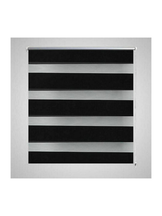 vidaXL Roller Blinds Zebra Black W60xH120cm 240192