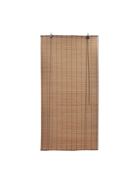 vidaXL Jalousie Bamboo Coffee B120xH160cm