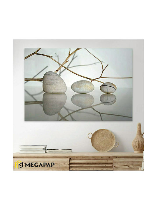 Megapap Stones and Branches Πίνακας σε Καμβά 90x60cm