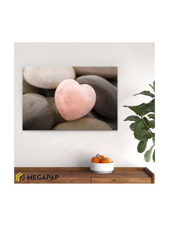 Megapap Stone Heart Πίνακας σε Καμβά 60x40cm