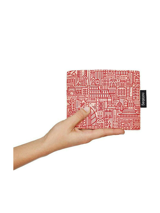 Notabag Hello World Fabric Shopping Bag Rose/red