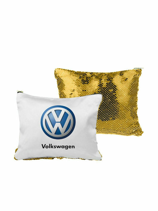 VW Volkswagen, Τσαντάκι νεσεσέρ με πούλιες (Sequin) Χρυσό