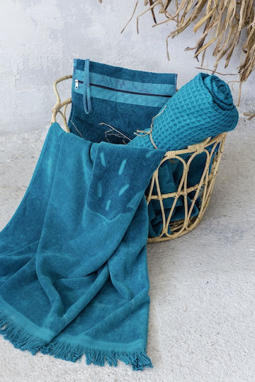 Nima Shore Cotton Pareo Light Blue 160x90cm