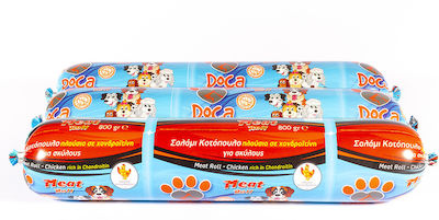 Doca Meat Roll Sosie pentru câini cu Pui 800gr 001-001-0029