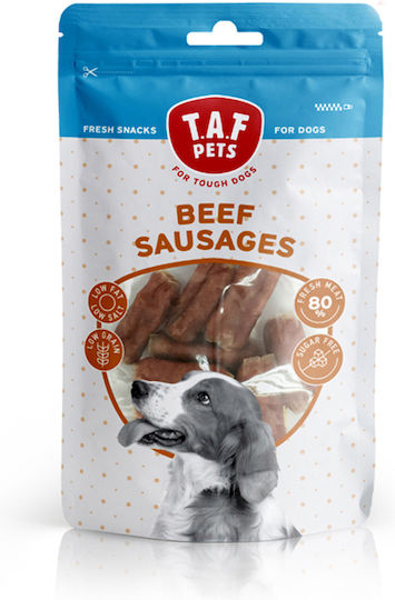 T.A.F. Pets Beef Sausages Λιχουδιές Σκύλου με Μοσχάρι 75gr