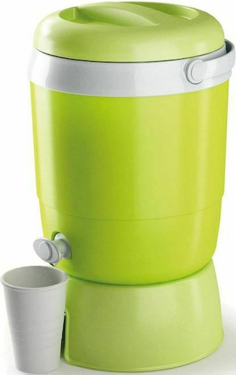 Adriatic Plastic Container with Faucet Thermos Bottle 6L Green