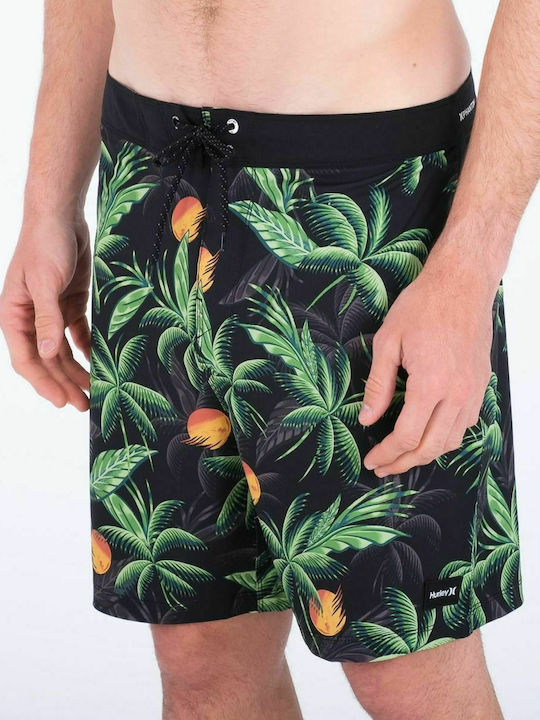 Ανδρικό Μαγιό Βερμούδα Μαύρη Floral