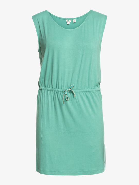 Surfs Up Summer Mini Dress Turquoise