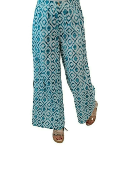 Zippy Girls Fabric Pant Turquoise