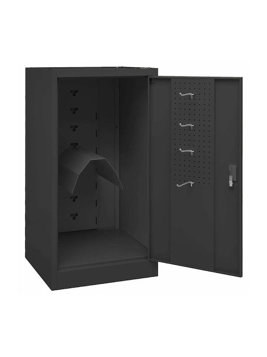 Μονόφυλλη Ντουλάπα Μεταλλική με 1 Ράφι 53x53x105εκ.