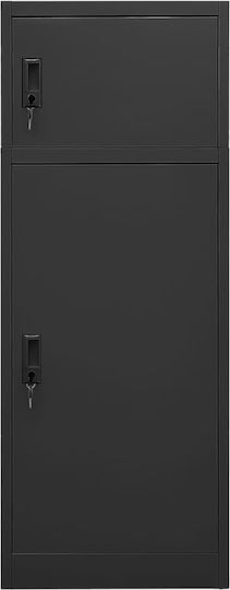 Δίφυλλη Μεταλλική 53x53x140εκ. Ανθρακί Δίφυλλη Μεταλλική 53x53x140εκ. Ανθρακί
