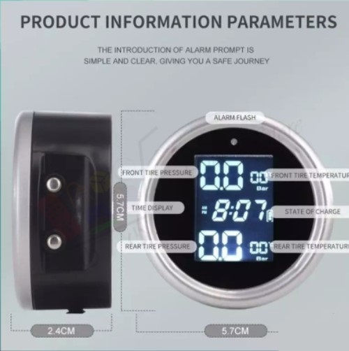 Digital Tire Pressure Control System with Solar Charging