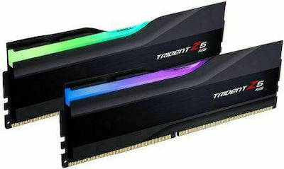 G.Skill Trident Z5 RGB 64ГБ DDR5 RAM с 2 модула (2x32GB) и Скорост 6000 за Настолен компютър