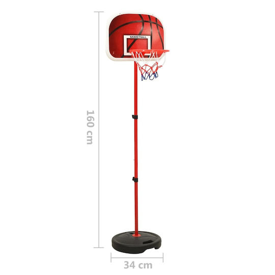 vidaXL Kids' Basketball Hoop for Outdoor and Indoor Use with Stand and Ball