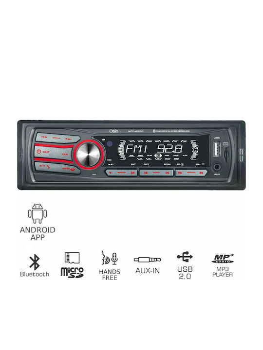 Osio Ηχοσύστημα Αυτοκινήτου Universal 1DIN (Bluetooth/USB/AUX)