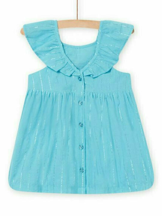 Dpam Kids Dress Sleeveless Light Blue