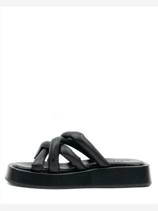 Women's Flat Sandals Flatforms in Black Color