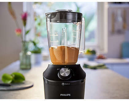 Philips 3000 Series Μπλέντερ με Γυάλινη Κανάτα 1.25 lt 600W Μαύρο