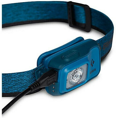Black Diamond Wiederaufladbar Stirnlampe LED IPX4 mit maximaler Helligkeit 300lm Astro 300-R Blau