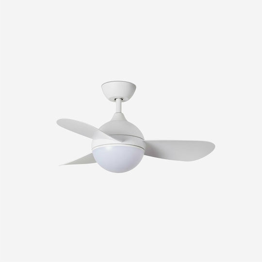 Faro Barcelona HVAR S Ceiling Fan 97cm with Light Fixture White