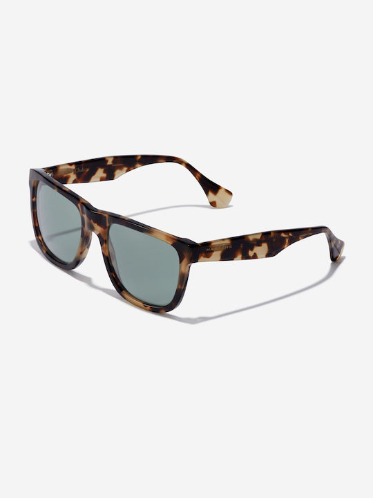 Hawkers Bottle Howlin Sunglasses with Green Tartaruga Acetate Frame and Green Lenses Caramel Green