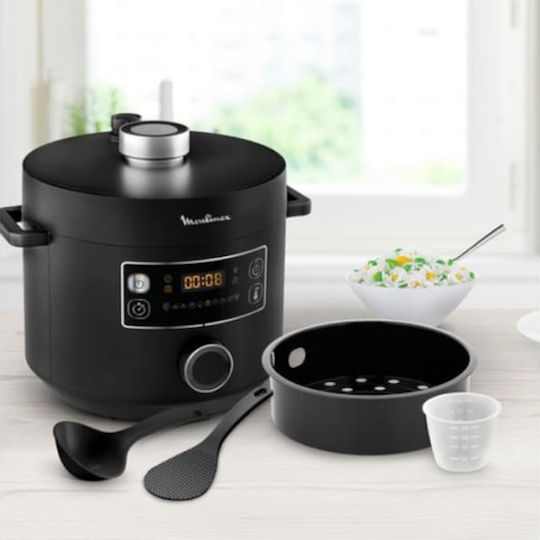 Moulinex Turbo Cuisine Aragaz Multifuncțional 1090W cu Memorie Internă 5lt Negru