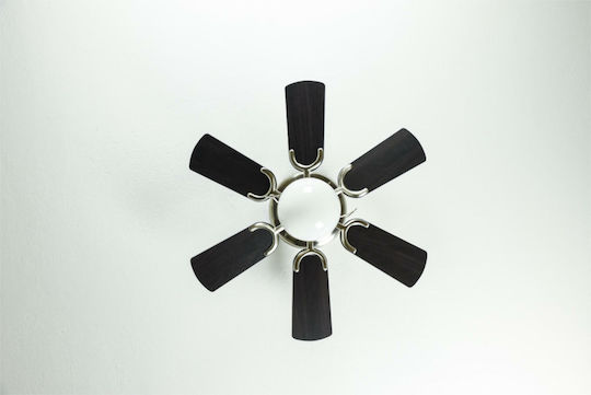 Westinghouse Petite Ανεμιστήρας Οροφής 76cm με Φως Brushed Nickel