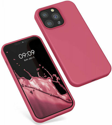 KWmobile Rubberized Задна корица Силикон Устойчив на удар Awesome Pink (iPhone 13 Pro - iPhone 13 Про) 55880.238