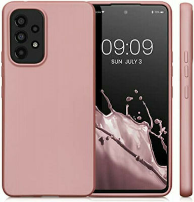 KWmobile Soft Flexible Silicone Back Cover Durable Rose Gold (Galaxy A53)