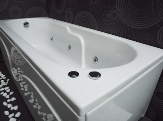 Sanitec Gloria 522 Μπανιέρα Ακρυλική 125x70x60cm