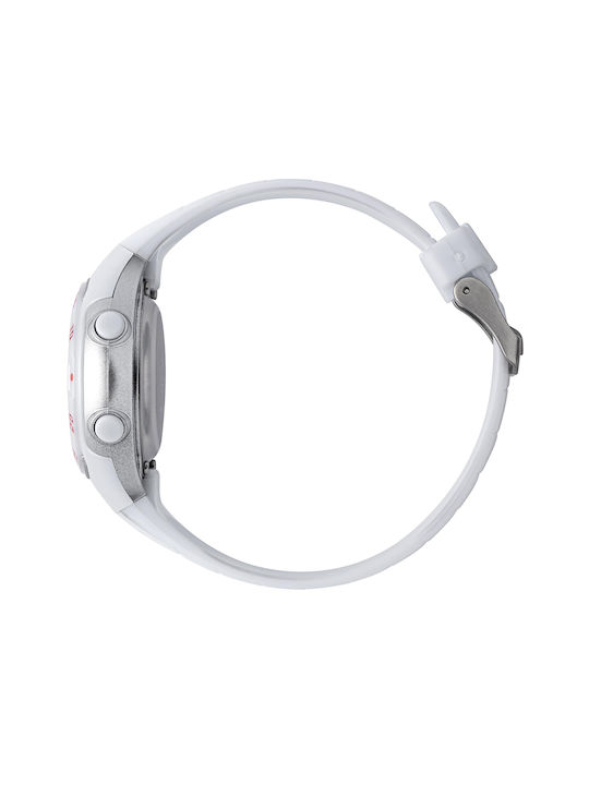 Head Λουράκι Kinder Digitaluhr mit Kautschuk/Plastik Armband Weiß