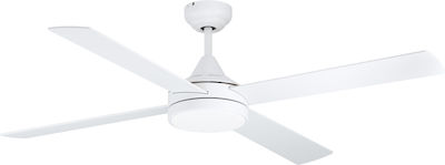 Eglo Trinidad 35084 Ceiling Fan 122cm with Light and Remote Control White