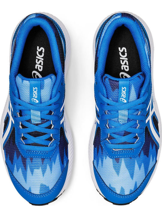 Contend 8 Print GS Kids Sports Shoes Running with Laces Blue