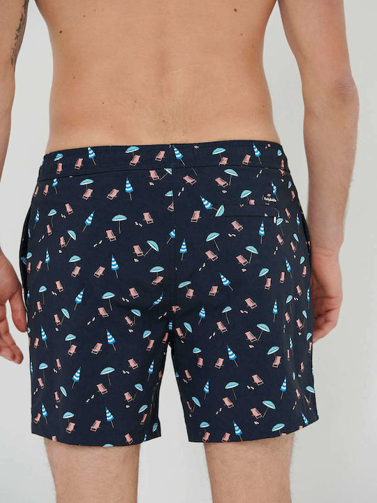 Funky Buddha Men's Swimwear Shorts Navy Blue