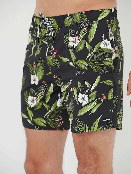 Ανδρικό Μαγιό Σορτς Μαύρο Floral