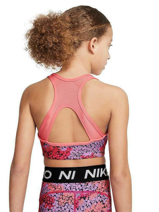 Nike Swoosh Παιδικό Μπουστάκι Dri-Fit Ροζ
