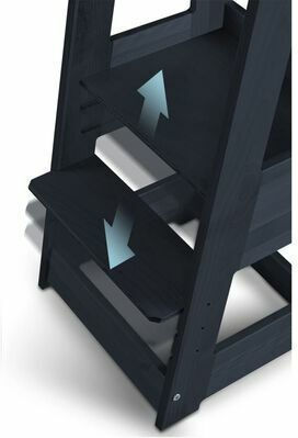Felix Learning Tower made of Wood Gray Tissi