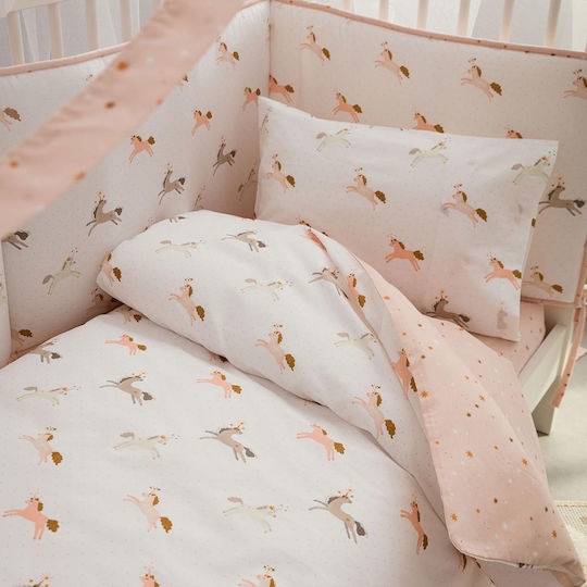 Vesta Home Magic Baby Sheets Set Cradle Cotton White 70x125cm 3pcs