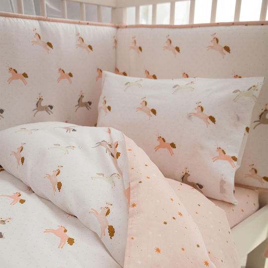 Vesta Home Baby Duvet Cover Magic White 120x160cm