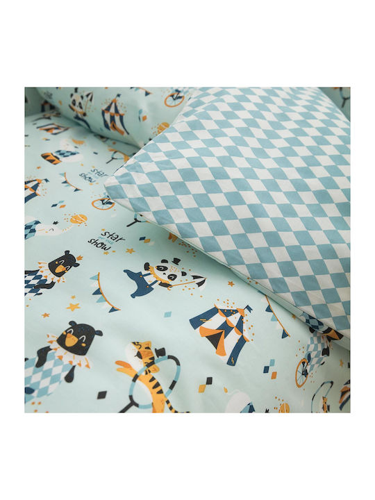 Vesta Home Circus Πάπλωμα Κούνιας Τιρκουάζ 110x150cm