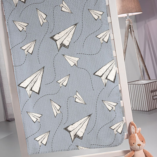 Saint Clair Blanket Fleece Fly Gray 160x220cm