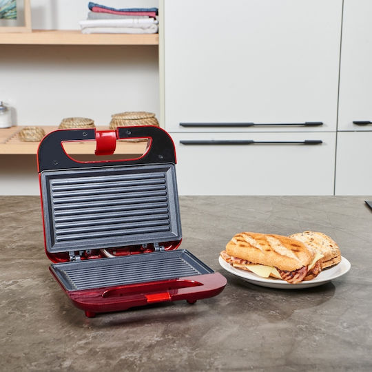 Solac SD5057 Sandwich Maker for for 2 Sandwiches Sandwiches 750W Red