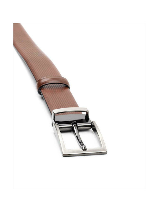 Oak Beltmakers Ανδρική Ζώνη Δερμάτινη Ταμπά