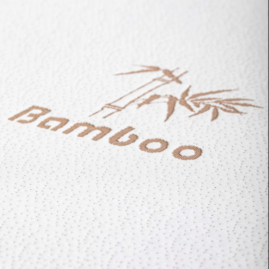 Como felt & wadding producers Mattress Topper Bamboo Single Memory Foam with Bamboo Fibers , Removable Cover & Elastic Straps 90x190x4cm