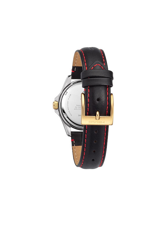 Head Rome 3 Watch Battery with Black Leather Strap