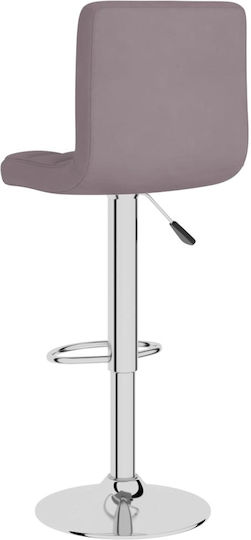 Scaune Bar cu Spătar & Înălțime Reglabilă Taupe 2buc 40x47x90-111buc